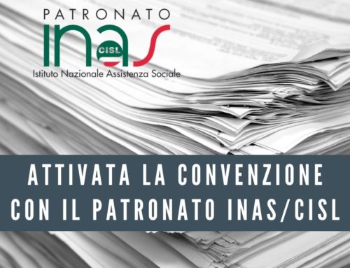 Attivata la convenzione con il patronato INAS/CISL