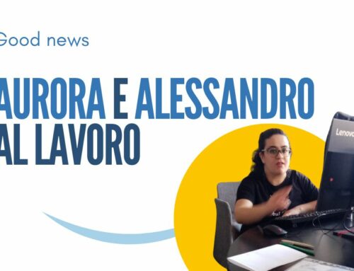 Aurora e Alessandro al lavoro